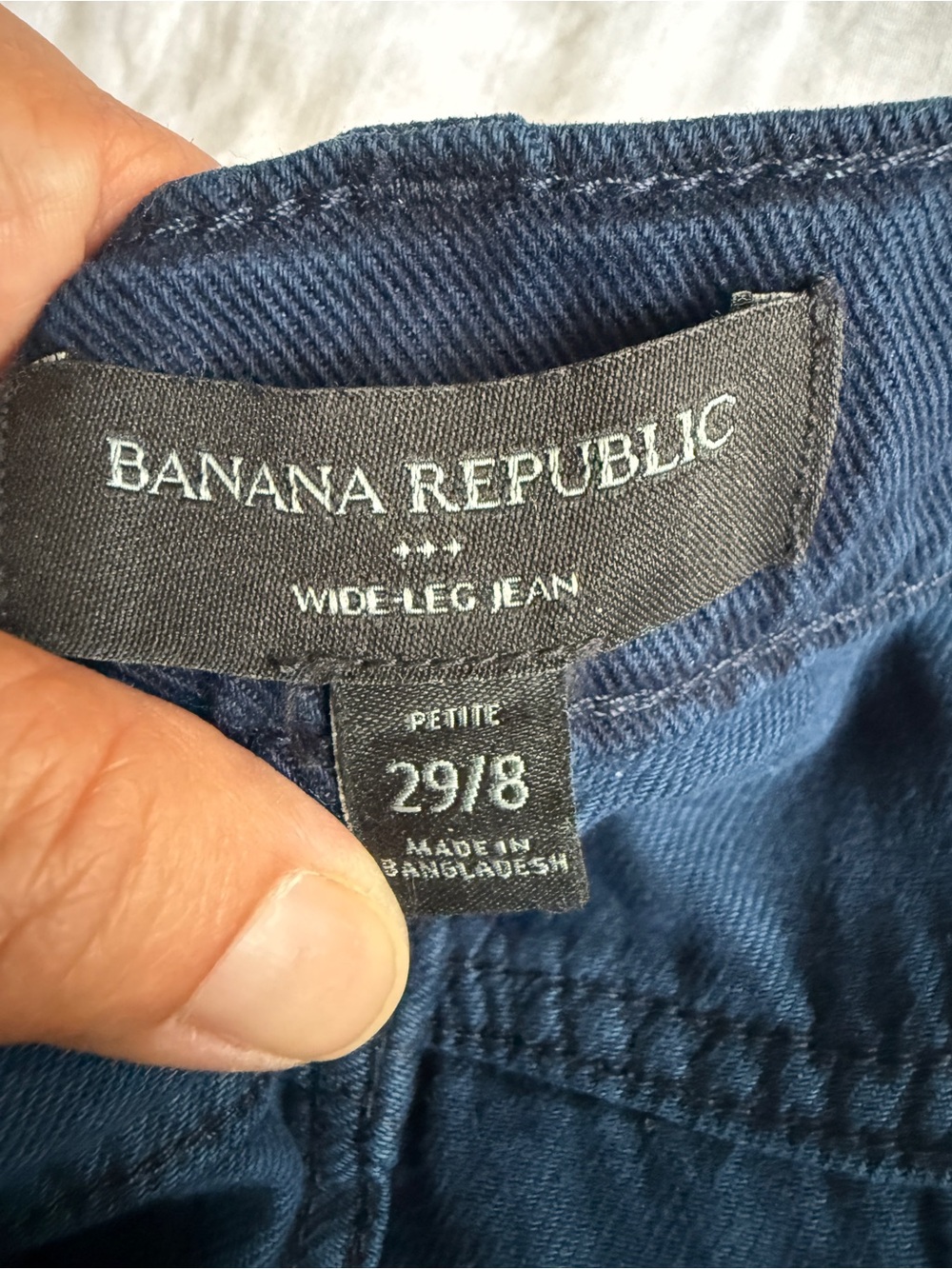 Banana Republic Navy Wide-Leg Women's Pants - Picture 8 of 9